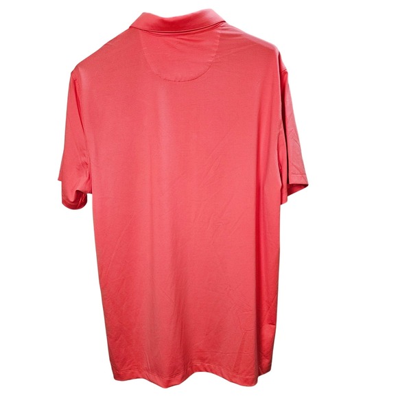IZOD Golf Mens Dubarry Coral Mesh Polo Shirt 46IZSIB7ER808 Large NWT New - Picture 2 of 7